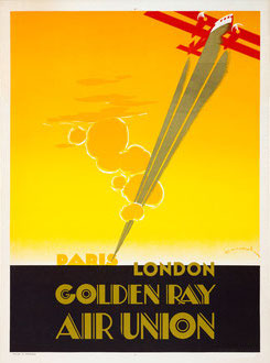 Affiche de publicit&eacute; pour la compagnie Air Union