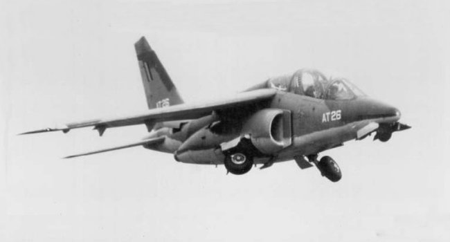 Vue d'un AlphaJet E belge (photo : Guido Van Roy)