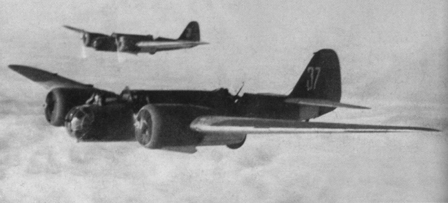 Vue de Tupolev SB (origine : Air War over Spain - Rafael A. Permuy L&oacute;pez)