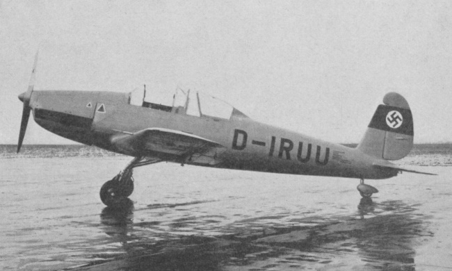Vue d'un prototype du Ar 96 (origine : Gallica - l'A&eacute;rophile juillet 1937)