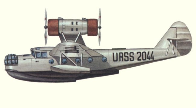 Vue du deuxi&egrave;me prototype de l'ARK-3 (origine : Flying Boats and Seaplanes since 1910 - Kenneth Munson)