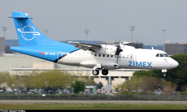 Vue d'un ATR 42-500 (photo : G&eacute;rard Meilley)