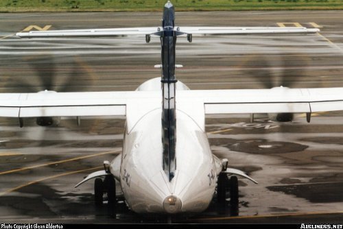 Vue arri&egrave;re d'un ATR 72 (photo : Glenn Alderton)