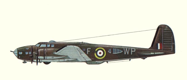 Vue d'un B-17C du Bomber Command de la R.A.F. (origine : Bombers 1939-1945 - Kenneth Munson)