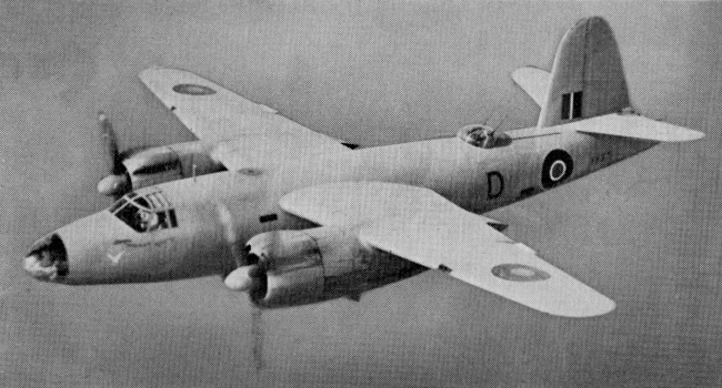 Vue d'un B-26 Marauder IA (photo : Aircraft of the Royal Air Force 1918-57 - Owen Thetford)