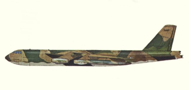 Vue d'un B-52G (origine : Bombers, encyclopaedia of world aircraft - Kenneth Munson)