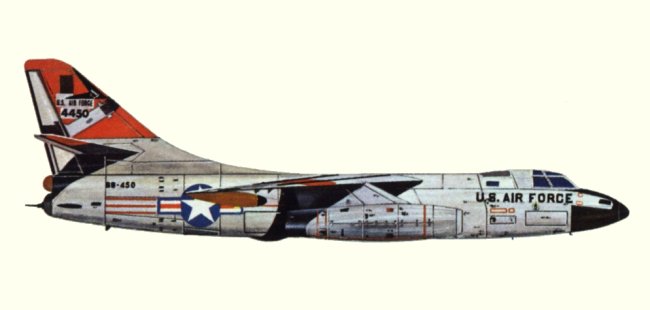 Vue d'un RB-66B/C Destroyer (origine : Bombers, encyclopaedia of world aircraft - Kenneth Munson)