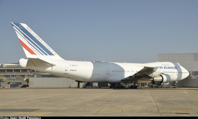 Vue d'un Boeing 747-128 (photo : JN Passieux - Mus&eacute;e de l'Air et de l'Espace du Bourget)