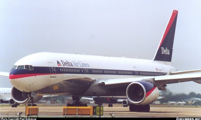 Vue d'un Boeing 777-232ER Delta Air Lines (photo : (photo : Paul Robinson)