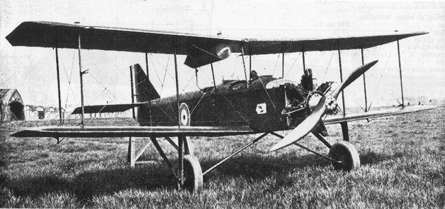 Vue d'un biplan d'entra&icirc;nement B.A.T. Baboon (photo : Jane's fighting aircraft of World War I John W.R. Taylor)