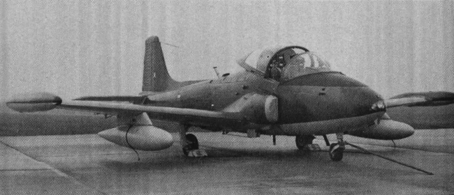 Vue d'un BAC 167 Strikemaster (photo : magazine Flight, ao&ucirc;t 1969)