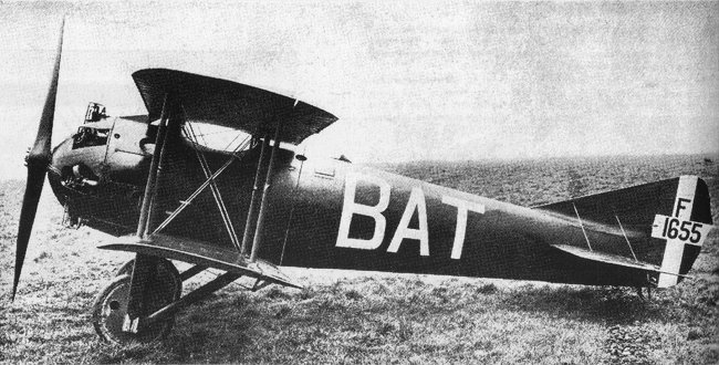 Vue d'un biplan B.A.T. Bantam (photo : Jane's fighting aircraft of World War I John W.R. Taylor)
