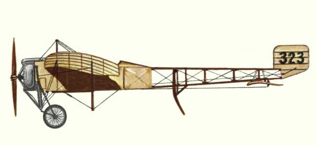 Vue d'un Bl&eacute;riot XI-2 (origine : Bombers 1914-1919 - Kenneth Munson)
