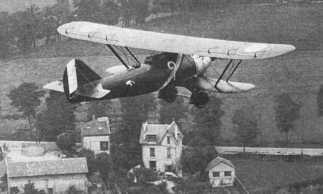 Vue du Breguet 19 Point d'Interrogation au d&eacute;part du Bourget
