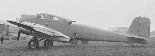 Vue d'un Breguet 462 (origine : Gallica - l'A&eacute;ronautique, Paris, novembre 1936)
