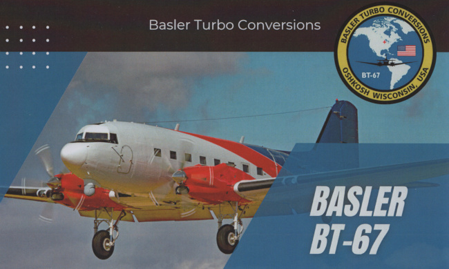 Vue d'un Basler BT-67 (origine : plaquette commerciale Basler)