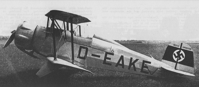 Vue d'un B&uuml;cker Bu 133B (photo : Jane's fighting aircraft of World War II)