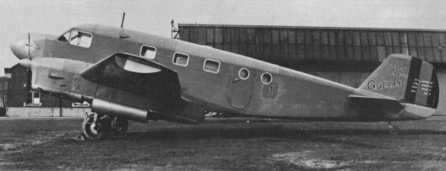 Vue d'un Caudron 444 belge (photo : Le Fana de l'Aviation)