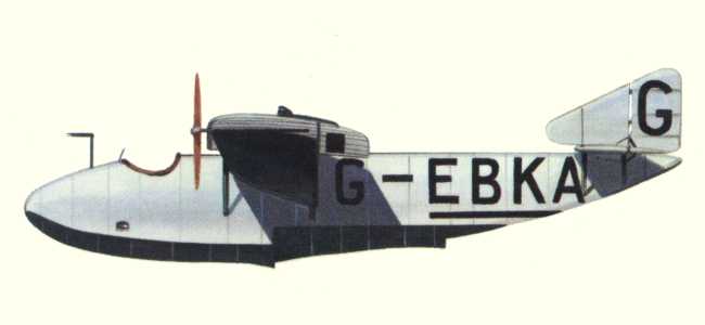 Vue du S.1 Cockle (origine : Flying Boats and Seaplanes since 1910 - Kenneth Munson)