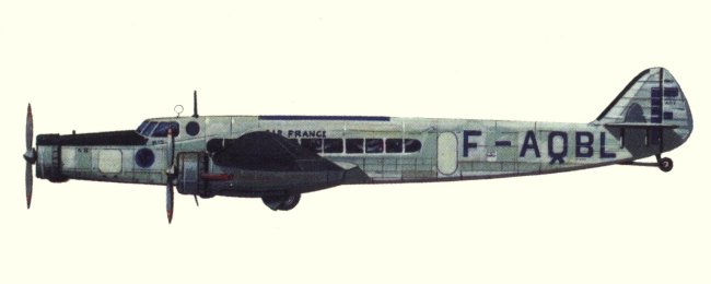 Vue du D.338 Ville d'Orl&eacute;ans (origine : Airliners between the wars 1919-1939 - Kenneth Munson)
