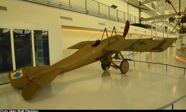 Vue d'un Deperdussin Monocoque (photo : JN Passieux, mus&eacute;e de l'Air et de l'Espace du Bourget)
