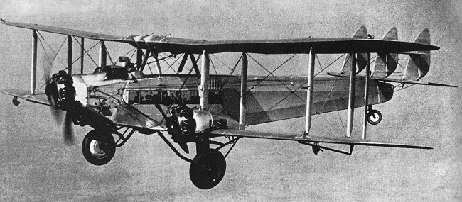 Vue d'un D.H.66 Hercules &agrave; cabine ferm&eacute;e (photo : Pictorial History of BOAC and Imperial Airways Kenneth Munson BOAC)