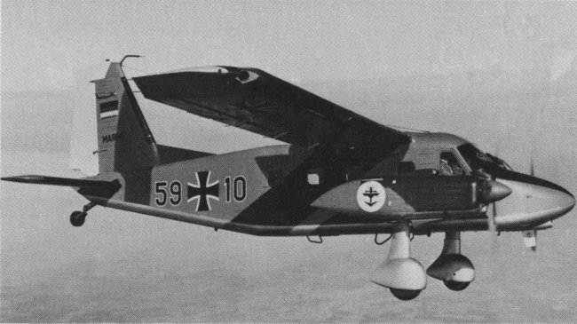 Vue d'un Do 28 D-2 (photo : Encyclop&eacute;die illustr&eacute;e de l'Aviation dans le monde - David Mondey)
