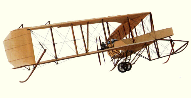 Vue d'un biplan sans queue Dunne D.8 (document d'origine : The Complete Encyclopedia of Flight 1848-1939)