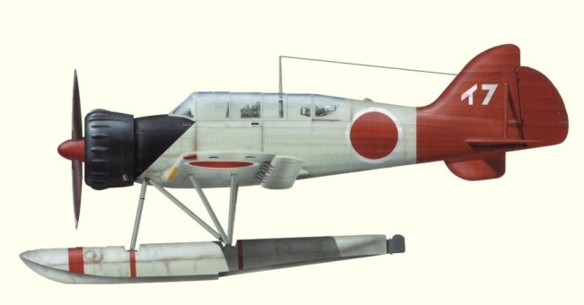 Vue d'un hydravion embarqu&eacute; E14Y1