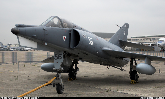 Vue d'un Etendard IV M (photo : Mick Bajcar)