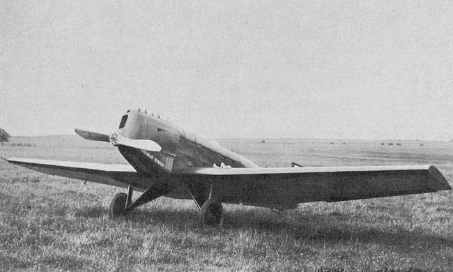 Vue d'un monoplan Farman F.231 (origine : Gallica - Soci&eacute;t&eacute; des a&eacute;roplanes Henri et Maurice Farman, documents techniques)