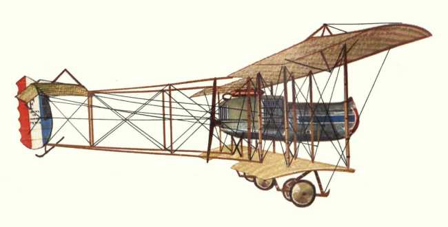 Vue d'un Farman F.40 (origine : Encyclop&eacute;die des Avions Militaires du Monde - Enzo Angelucci)