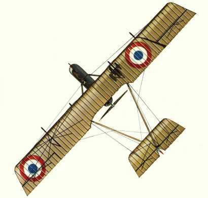 Plan d'un Farman F.40 (origine : Bombers 1914-1919 - Kenneth Munson)