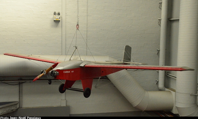 Vue d'un monoplan Farman F.455 (photo : JN Passieux - Mus&eacute;e de l'Air et de l'Espace du Bourget)
