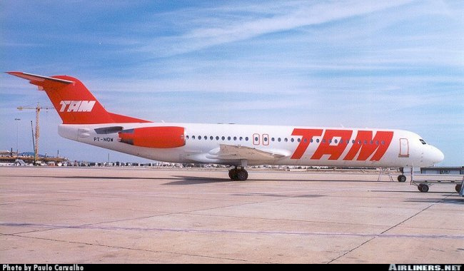 Vue d'un Fokker F.100 (photo : Paulo Carvalho)