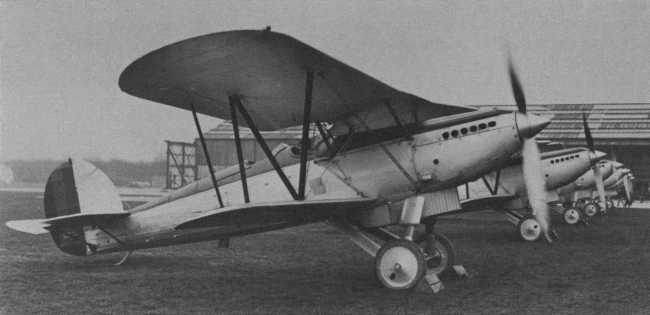 Vue d'un Fox II de consruction belge (photo : Encyclop&eacute;die illustr&eacute;e de l'Aviation dans le monde - David Mondey)