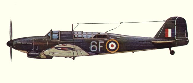 Vue d'un Fulmar II (origine : Fighters 1939-1945 - Kenneth Munson)