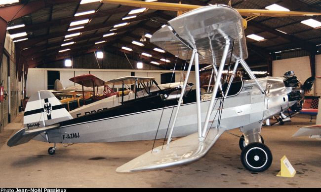 Vue d'un Focke-Wulf Fw 44 (photo : JN Passieux, mus&eacute;e JB Salis, La Fert&eacute;-Alais)