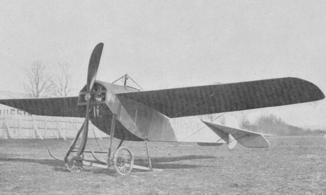 Vue d'un Hanriot D.1 (origine : Gallica - La Vie au grand air, juin 1912)