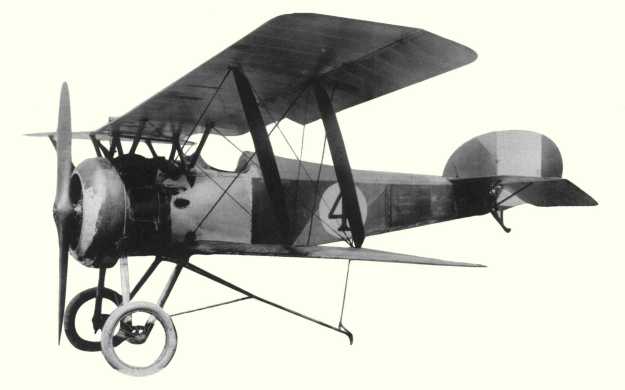 Vue d'un Hanriot HD.1 (photo : Le Patrimoine de l'aviation fran&ccedil;aise - collection SHAA, Vincennes)