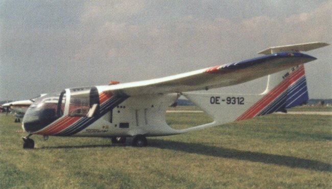 Vue d'un Brditschka HB-23 (origine : �ber Den Wolken, Postes Autrichiennes)