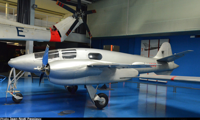 Vue du Hirsch H.100 (photo : JN Passieux, mus&eacute;e de l'Air et de l'Espace du Bourget)