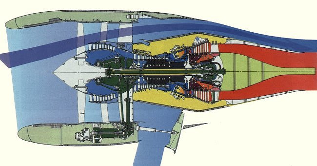 Vue d'un inverseur de pouss&eacute;e d'un A320 (photo : Science et Vie - CFM International)