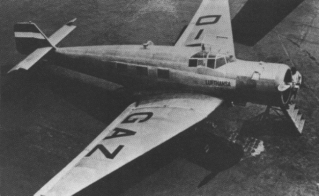 Vue d'un Ju 160 de la Deutsche Lufthansa (photo : Le Fana de l'Aviation num&eacute;ro 411)