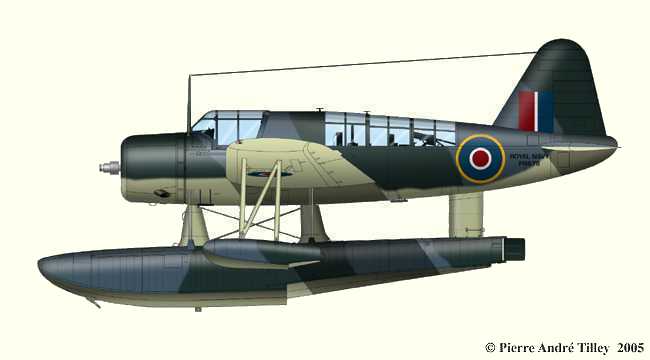Plan d'un OS2U-3 Kingfisher (plan d'origine : A&eacute;ro Journal - P-A. Tilley)