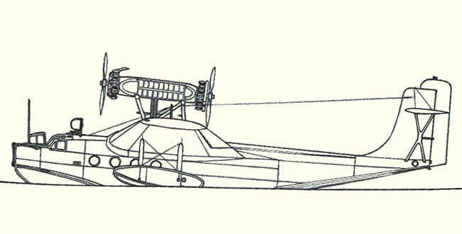 Plan d'un hydravion Lior&eacute; et Olivier H-242 (origine : Le Patrimoine de l'aviation fran&ccedil;aise)