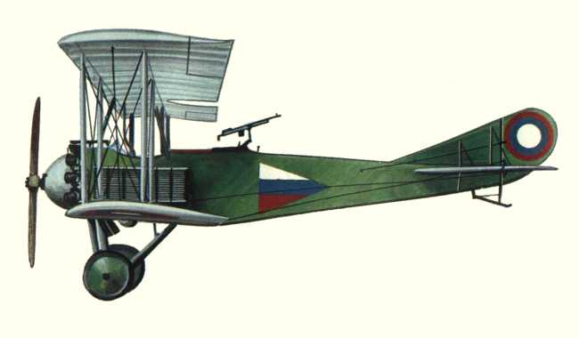 Vue d'un biplan Lebed 12 (origine : Les Avions des origines &agrave; la Premi&egrave;re Guerre mondiale - Enzo Angelucci/Paolo Matricardi)