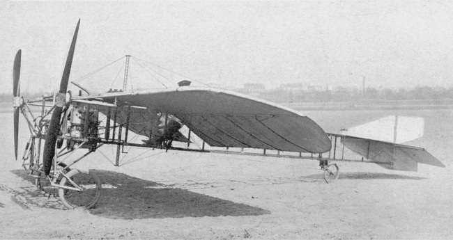 Vue d'un Lior&eacute; monoplan (photo : Gallica - Les A&eacute;roplanes de 1911 - Raymond de Gaston)