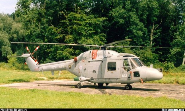 Vue d'un Lynx de la Royal Navy (photo : Freddy Lauwers)