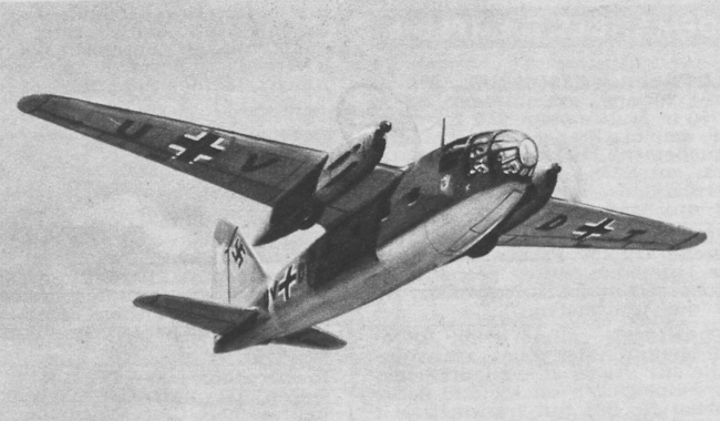 Vue d'un MeC 164 (origine : Gallica - Aviation magazine, ao&ucirc;t 1965)